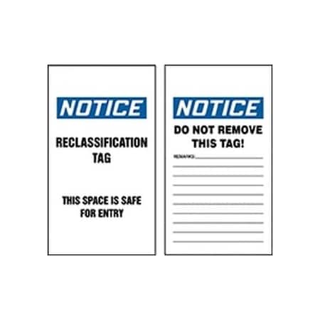 Accuform RP-Plastic, 3-1/4 in Width, 3/8 in Height, , 5 PK TCS314PTM